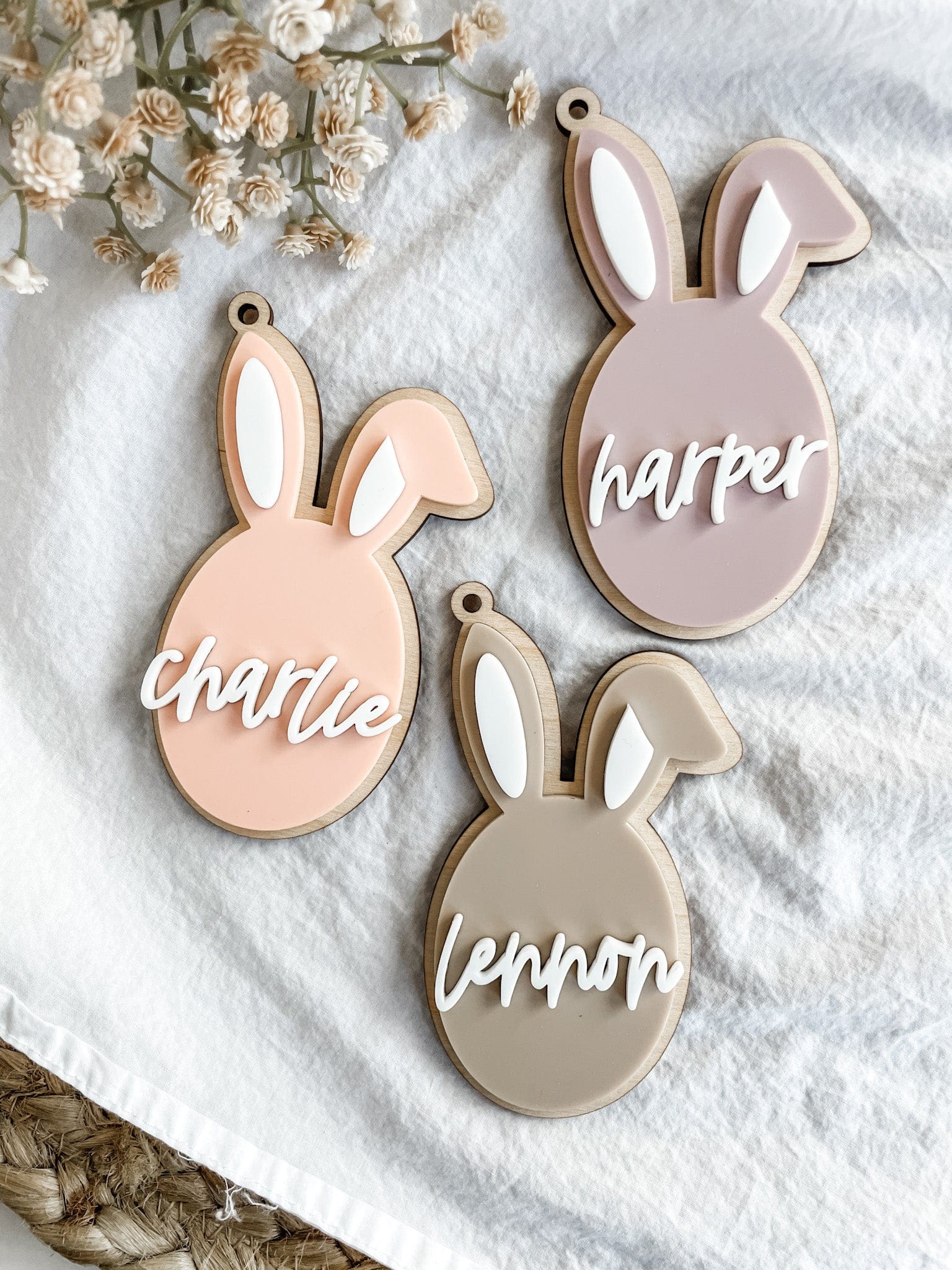 Easter Bunny Name Tag - Charlie + Pine