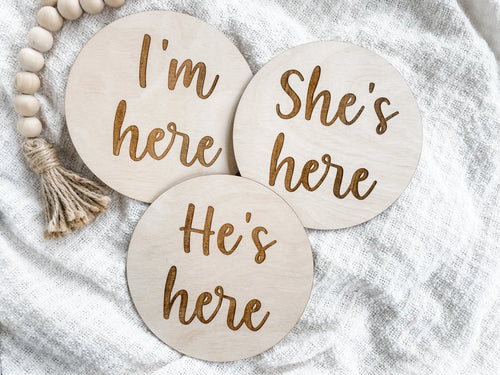 Baby Announcement Sign - Charlie + Pine