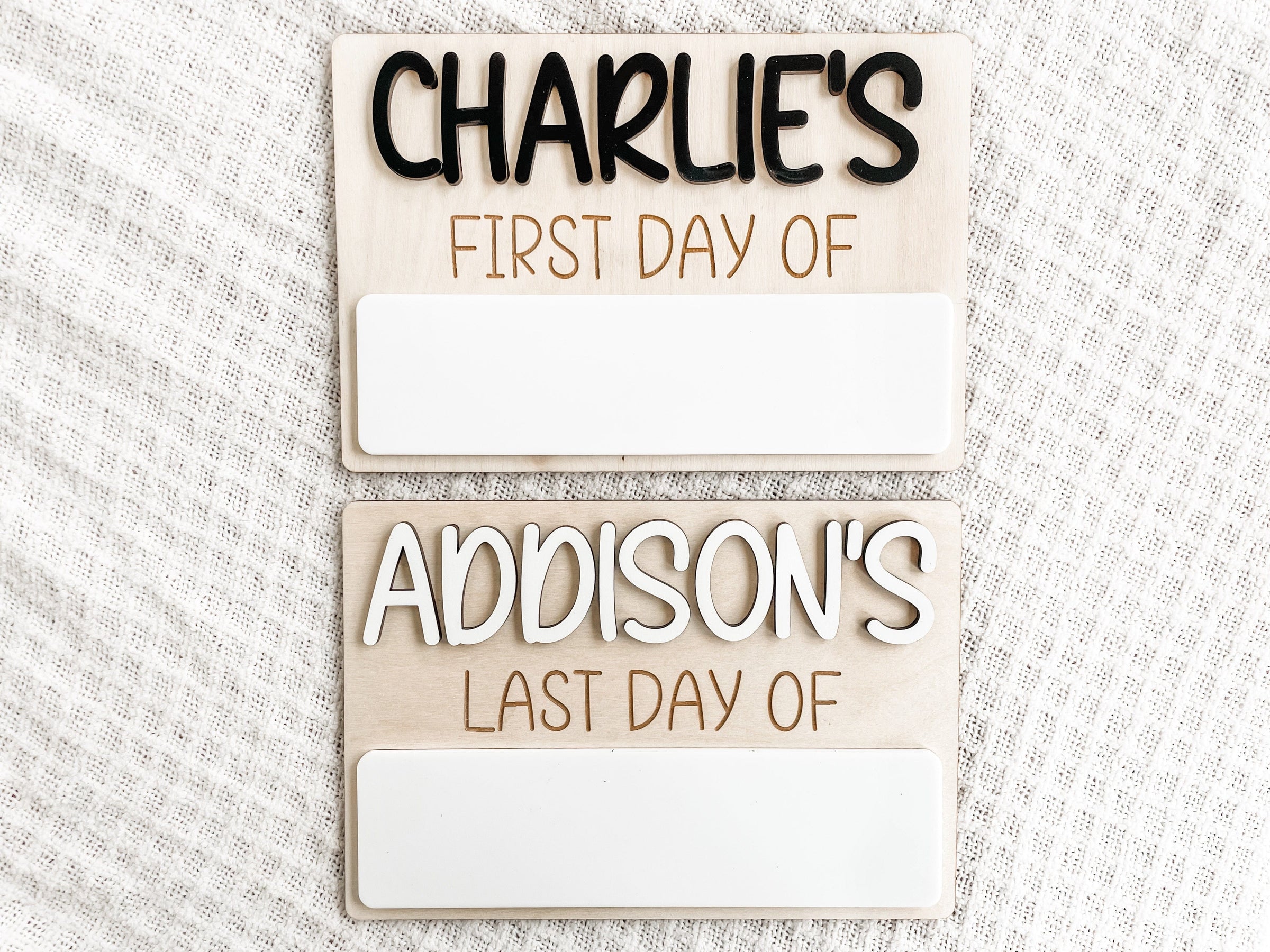 First and Last Day of School Board - Charlie + Pine