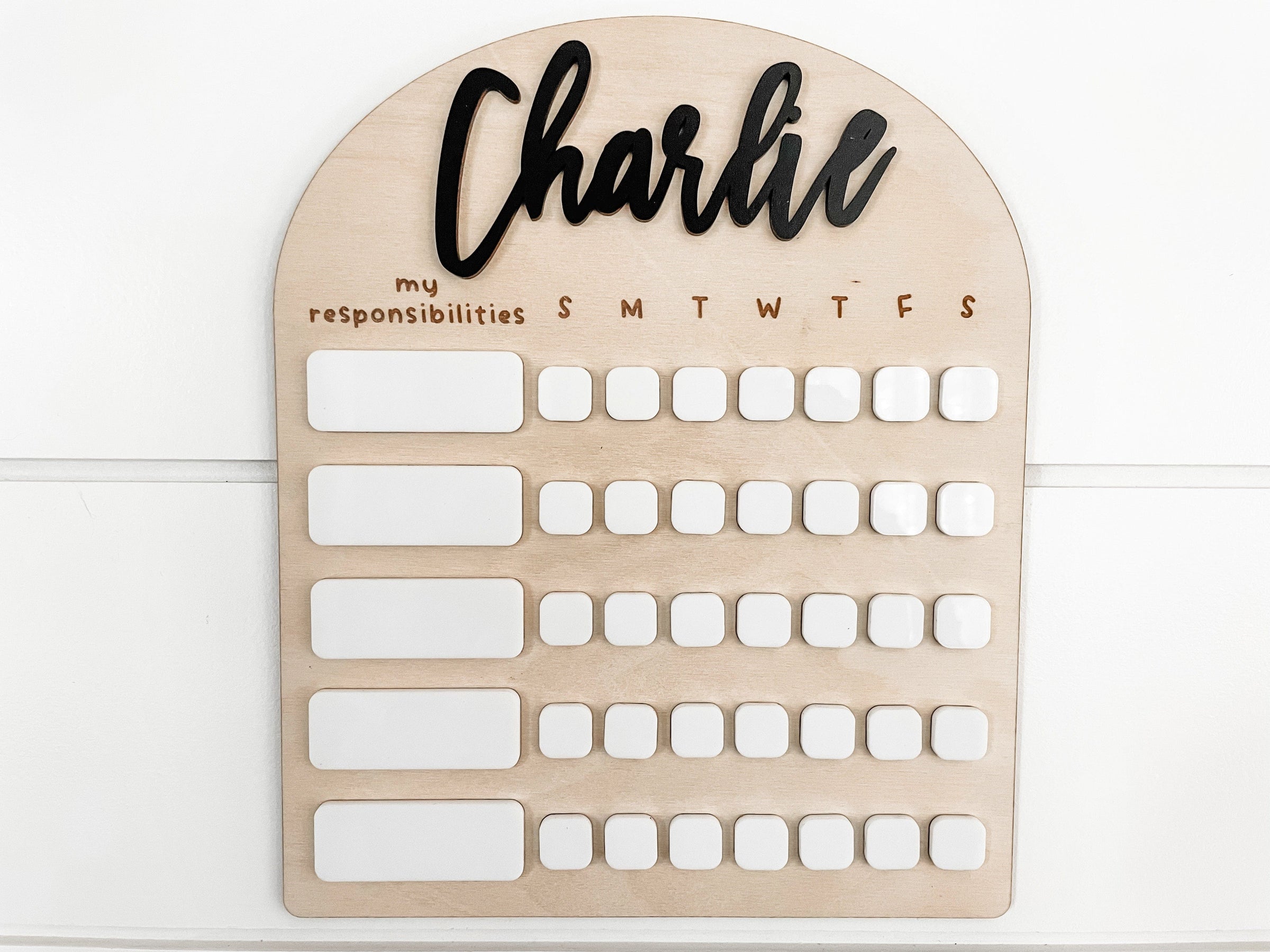 Personalized Chore Chart for Kids - Charlie + Pine