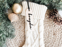 Load image into Gallery viewer, Personalized Stocking Name Tags - Charlie + Pine
