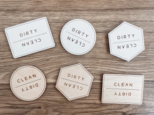 Load image into Gallery viewer, Clean Dirty Dishwasher Magnet - Charlie + Pine
