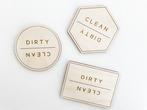 Clean Dirty Dishwasher Magnet - Charlie + Pine