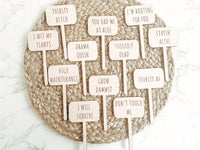 Funny Garden Plant Markers - Charlie + Pine
