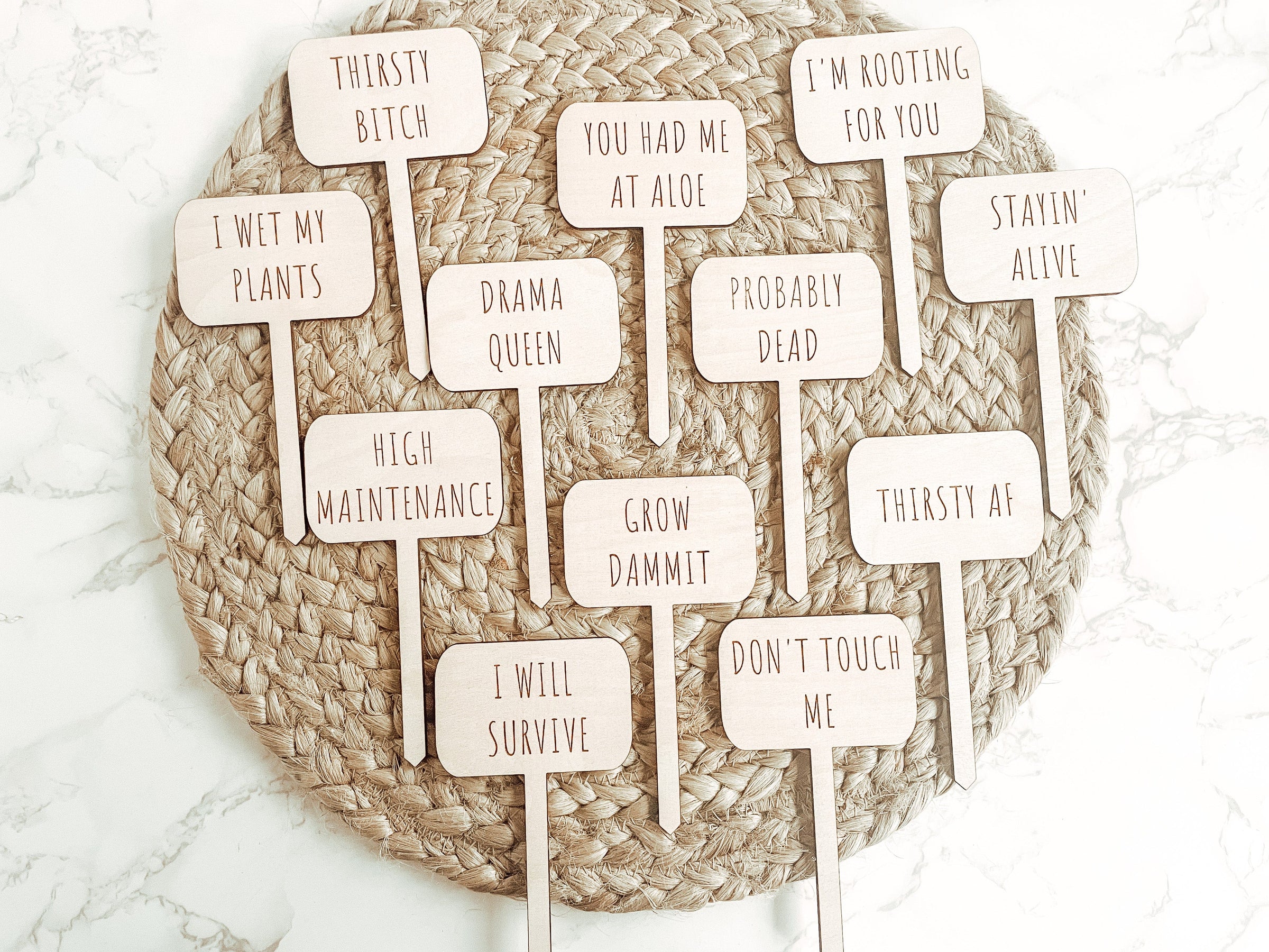 Funny Garden Plant Markers - Charlie + Pine