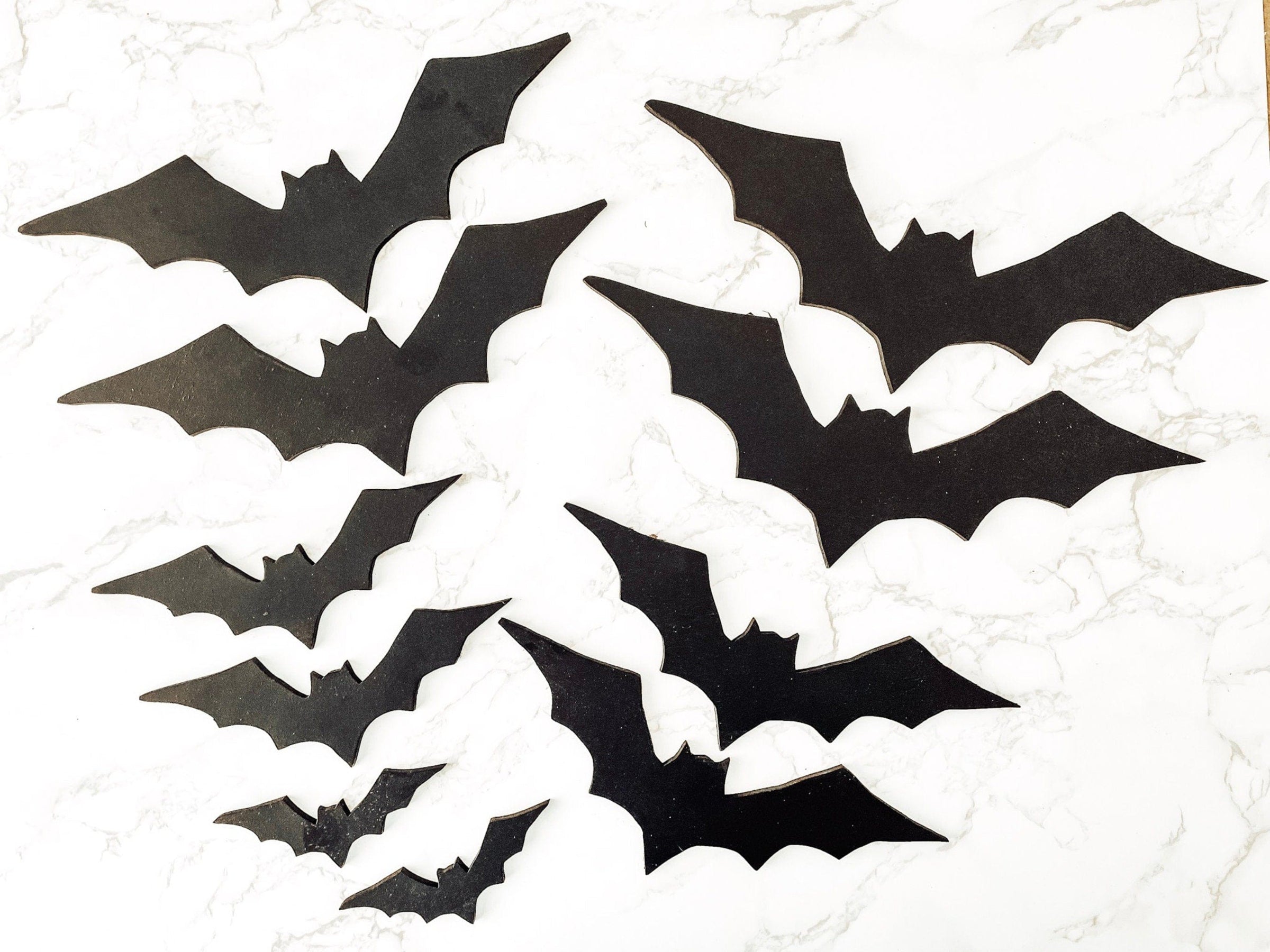 Wood Halloween Bats - Charlie + Pine