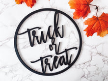 Load image into Gallery viewer, Trick or Treat Wood Sign - Charlie + Pine
