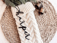 Personalized 3D Christmas Stocking Name Tags - Charlie + Pine