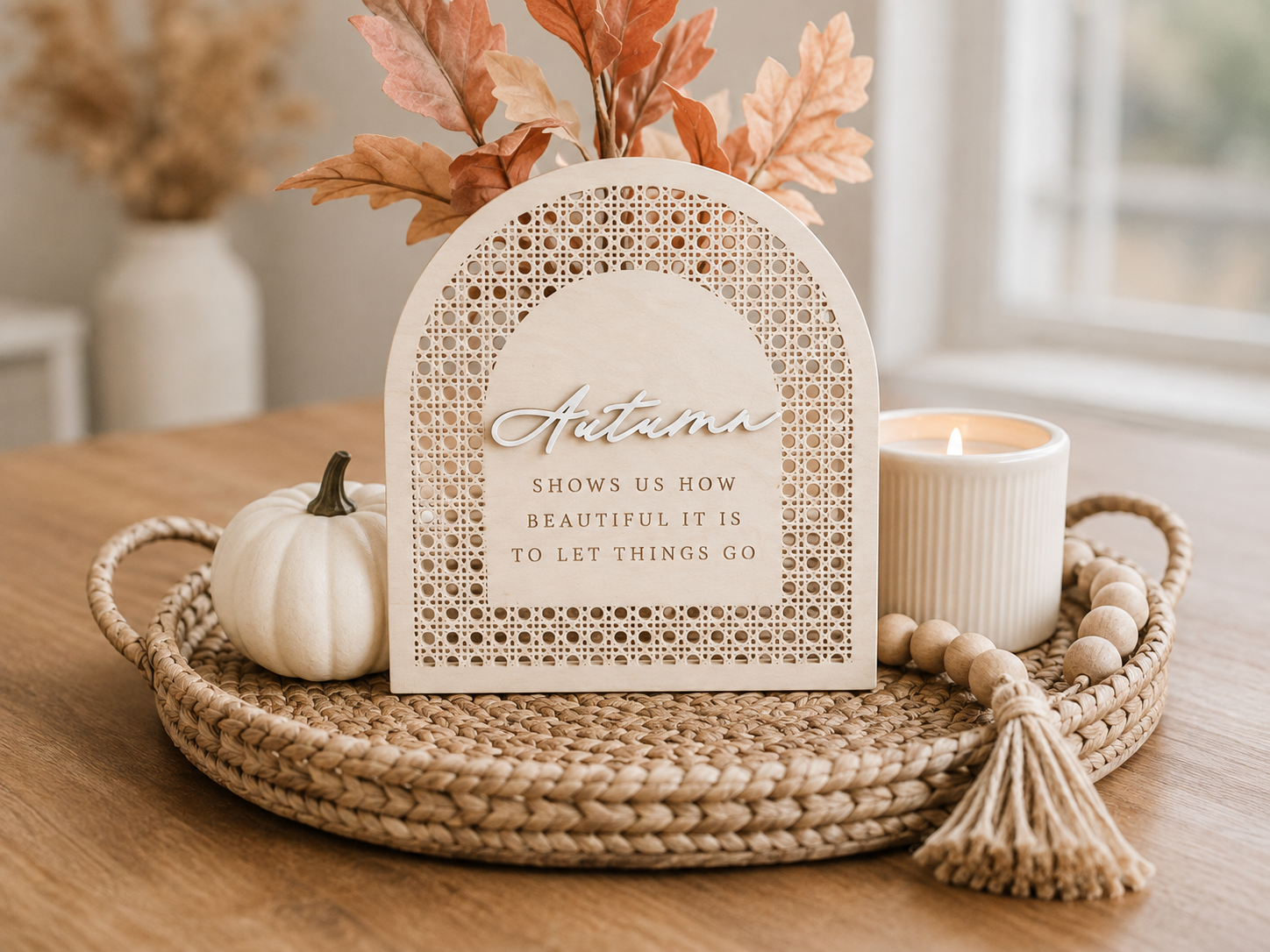 Autumn Quote Wood Sign - Charlie + Pine