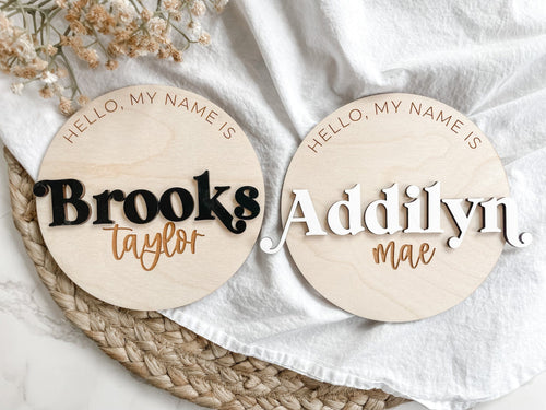 Personalized Baby Name Signs - Charlie + Pine