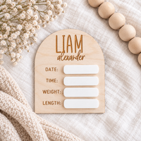 Personalized Birth Announcement Sign