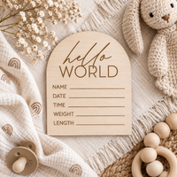 Baby Birth Stats Sign for Hospital - Charlie + Pine
