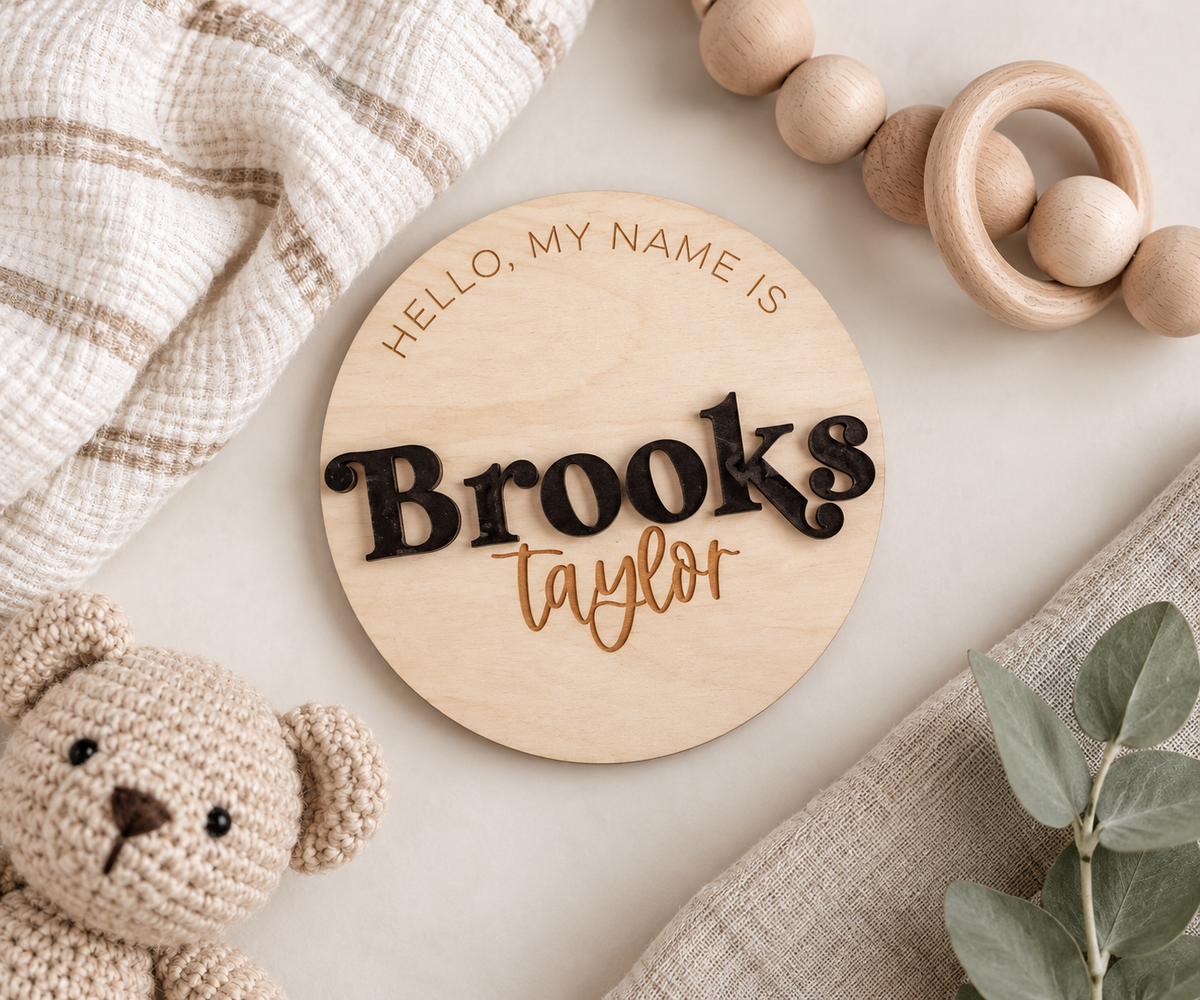 Personalized Baby Name Signs - Charlie + Pine
