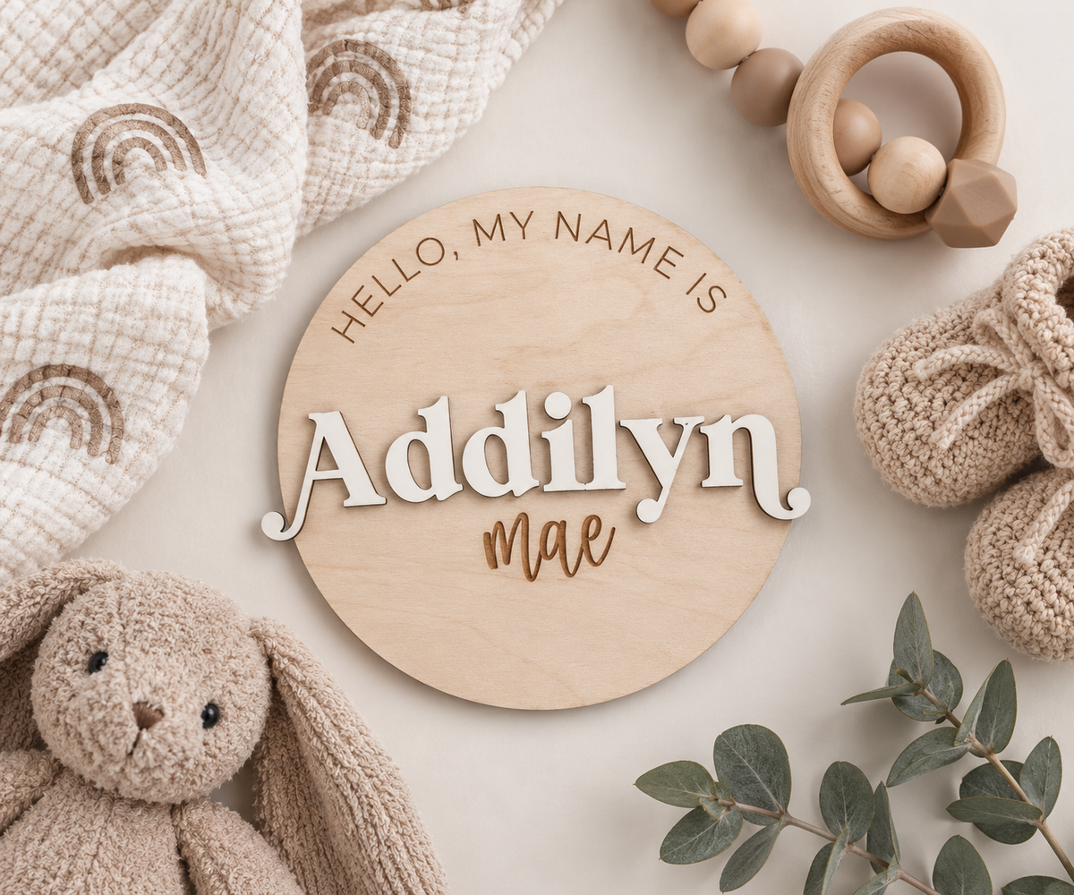 Personalized Baby Name Signs - Charlie + Pine