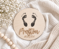 Custom Baby Announcement Name Set - Charlie + Pine