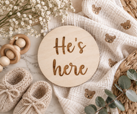 Baby Gender Reveal Sign - Charlie + Pine