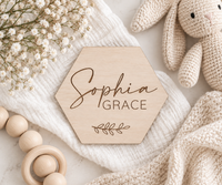 Personalized Hexagon Name Sign - Charlie + Pine