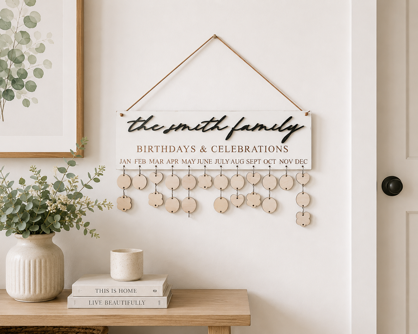Custom Family Birthday Board - Charlie + Pine