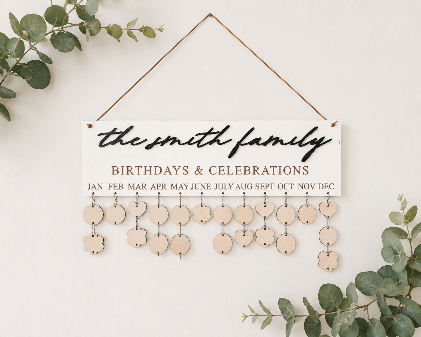 Custom Family Birthday Board - Charlie + Pine