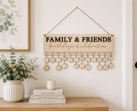Family and Friends Birthday Board