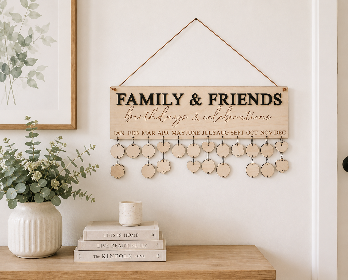 Family and Friends Birthday Board