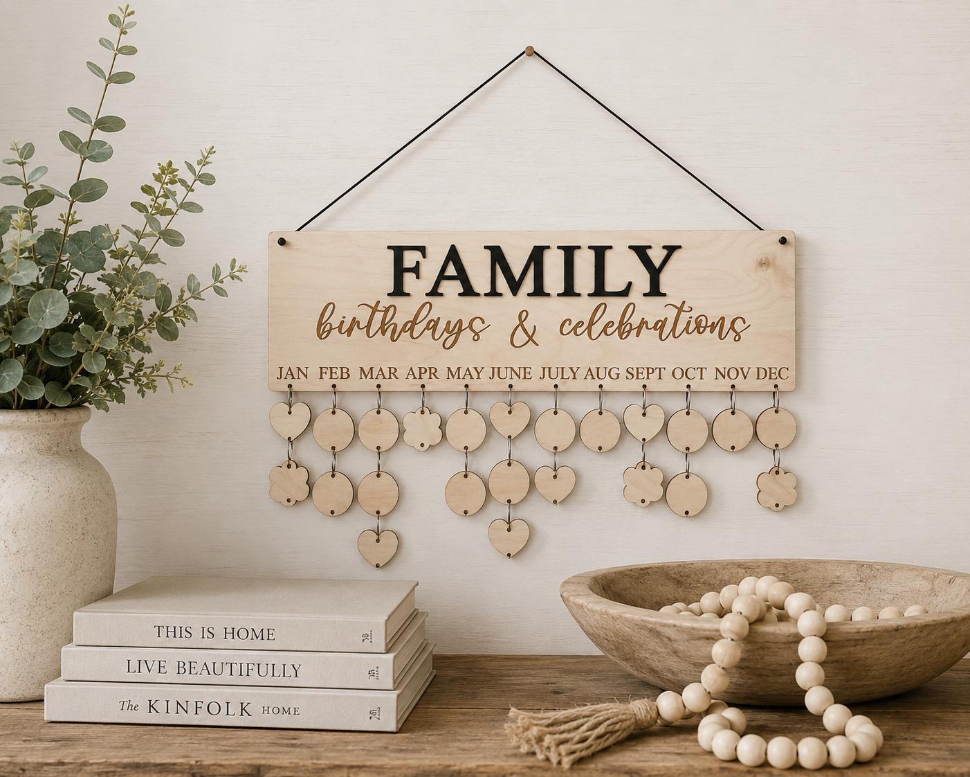 Family Birthday Calendar Board