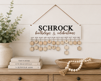 Personalized Family Birthday Board - Charlie + Pine