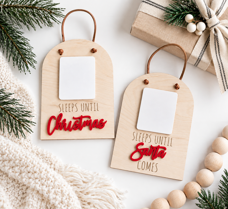 Days Until Christmas Sign | Santa Countdown for Kids - Charlie + Pine