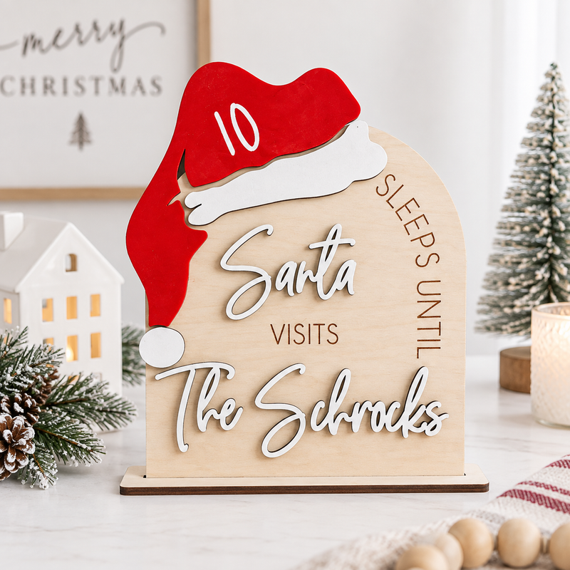Days Until Christmas Countdown Sign - Charlie + Pine