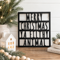 Merry Christmas Ya Filthy Animal Sign | Funny Christmas Decor - Charlie + Pine