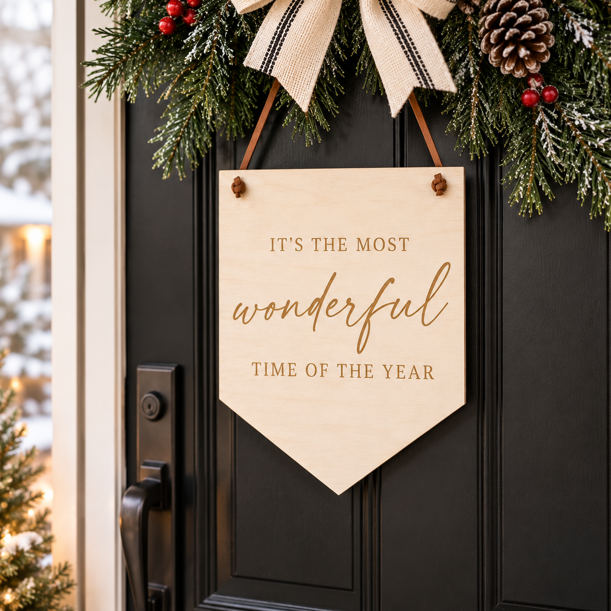 Neutral Christmas Wall Decor - Charlie + Pine