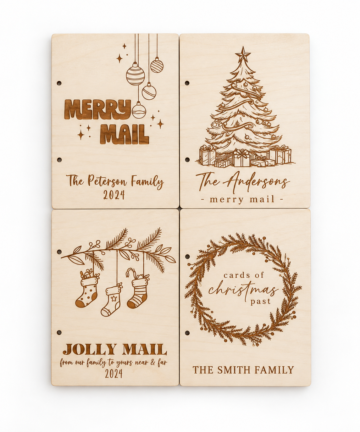 Christmas Card Keeper | Holiday Card Storage Book - Charlie + Pine