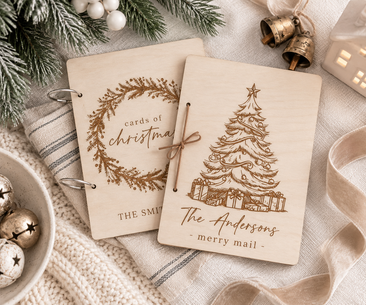 Christmas Card Keeper | Holiday Card Storage Book - Charlie + Pine