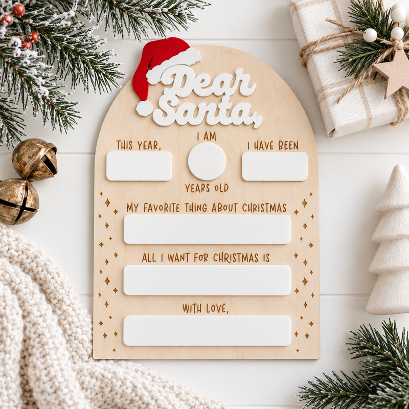 Dear Santa Letter Board - Charlie + Pine
