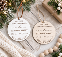 Personalized New Home Christmas Ornament - Charlie + Pine