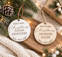 Personalized Baby's First Christmas Ornament - Charlie + Pine