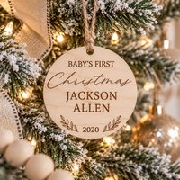 Personalized Baby's First Christmas Ornament - Charlie + Pine
