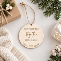 Personalized Couples Christmas Ornament - Charlie + Pine