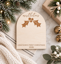 Baby’s First Christmas Footprint Sign | Newborn Keepsake Gift - Charlie + Pine
