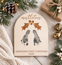 Baby’s First Christmas Footprint Sign | Newborn Keepsake Gift - Charlie + Pine