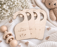Baby Closet Dividers – Wooden Nursery Closet Organizer (Newborn to 5T) - Charlie + Pine