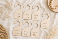Weekly Closet Dividers – Days of the Week Outfit Planner Hangers - Charlie + Pine