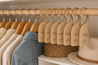Weekly Closet Dividers – Days of the Week Outfit Planner Hangers - Charlie + Pine