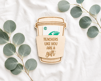 Teacher Coffee Gift Card Holder – Teacher Appreciation Gift - Charlie + Pine