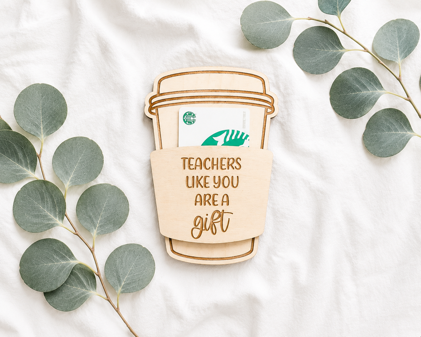 Teacher Coffee Gift Card Holder – Teacher Appreciation Gift - Charlie + Pine