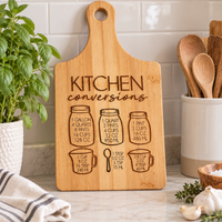 Kitchen Conversion Cutting Board | Measurement Guide Board | Baking Gift for Mom - Charlie + Pine