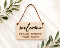 Please Remove Your Shoes Sign | Entryway Door Sign - Charlie + Pine