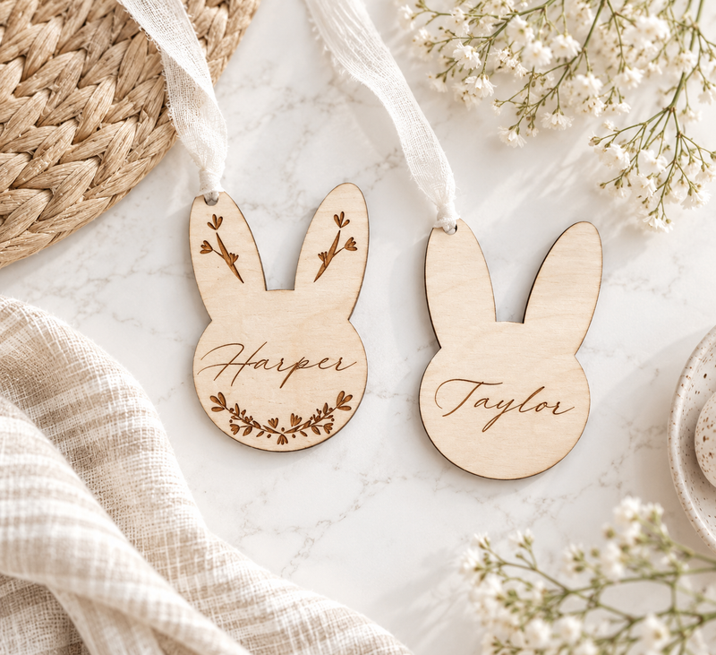 Personalized Easter Basket Name Tags - Charlie + Pine