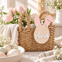 Easter Bunny Basket Name Tag - Charlie + Pine