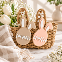 Personalized Bunny Name Tag for Easter Basket - Charlie + Pine